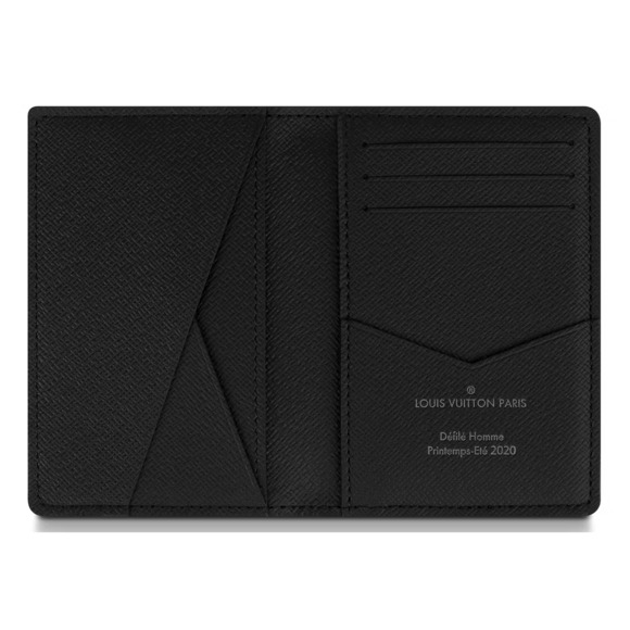 Louis Vuitton Monogram Eclipse Foliage Floral Multicolor Pocket Organizer Wallet - Picture 7 of 9